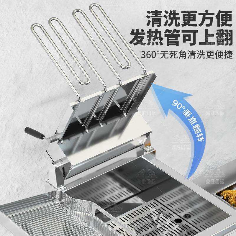 立式电炸炉商用大容量电炸锅单双缸多功能油炸炉智能油炸锅