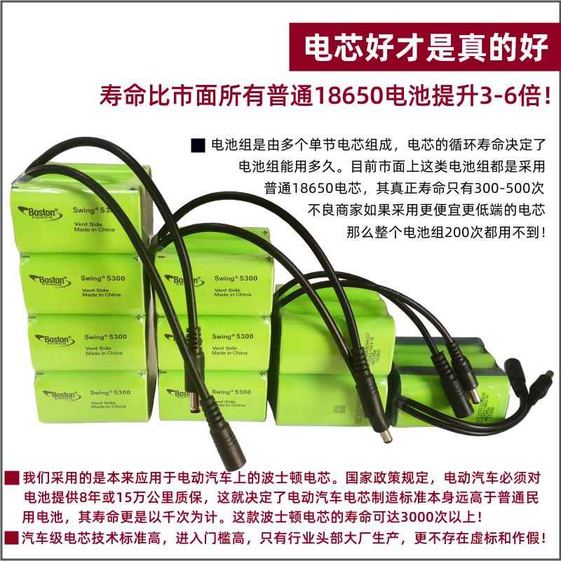 耐高温低温12V电池灯组大容量户ZFD外锂音2响太阳能路灯氙气电瓶4