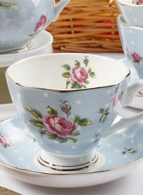 Bone China British afternoon tea set coffee cups and saucers