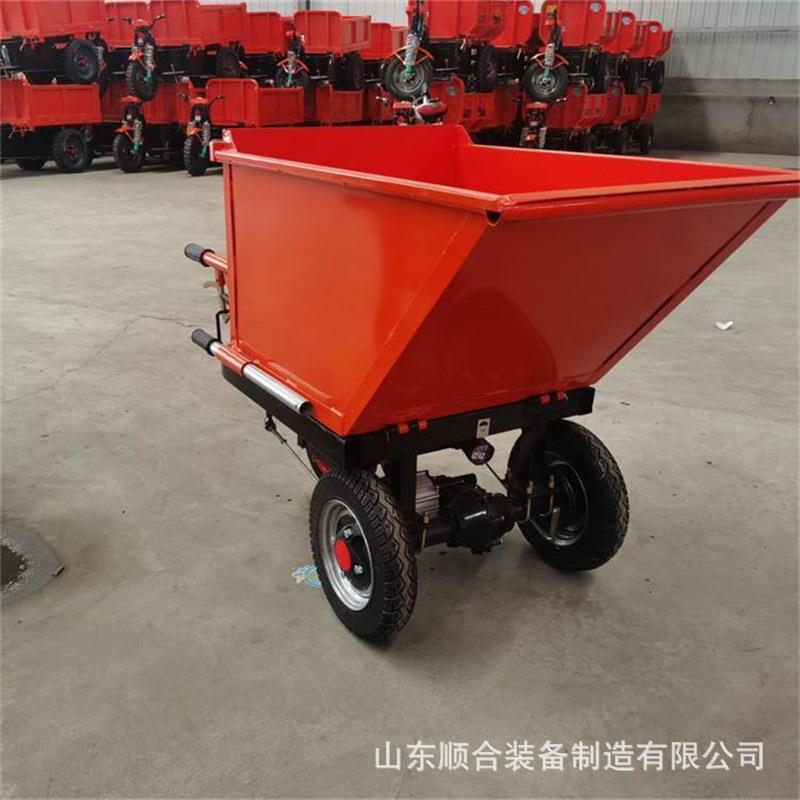 工程水泥手推车移动灵活电动手推三轮车工作可靠工程三轮自卸车