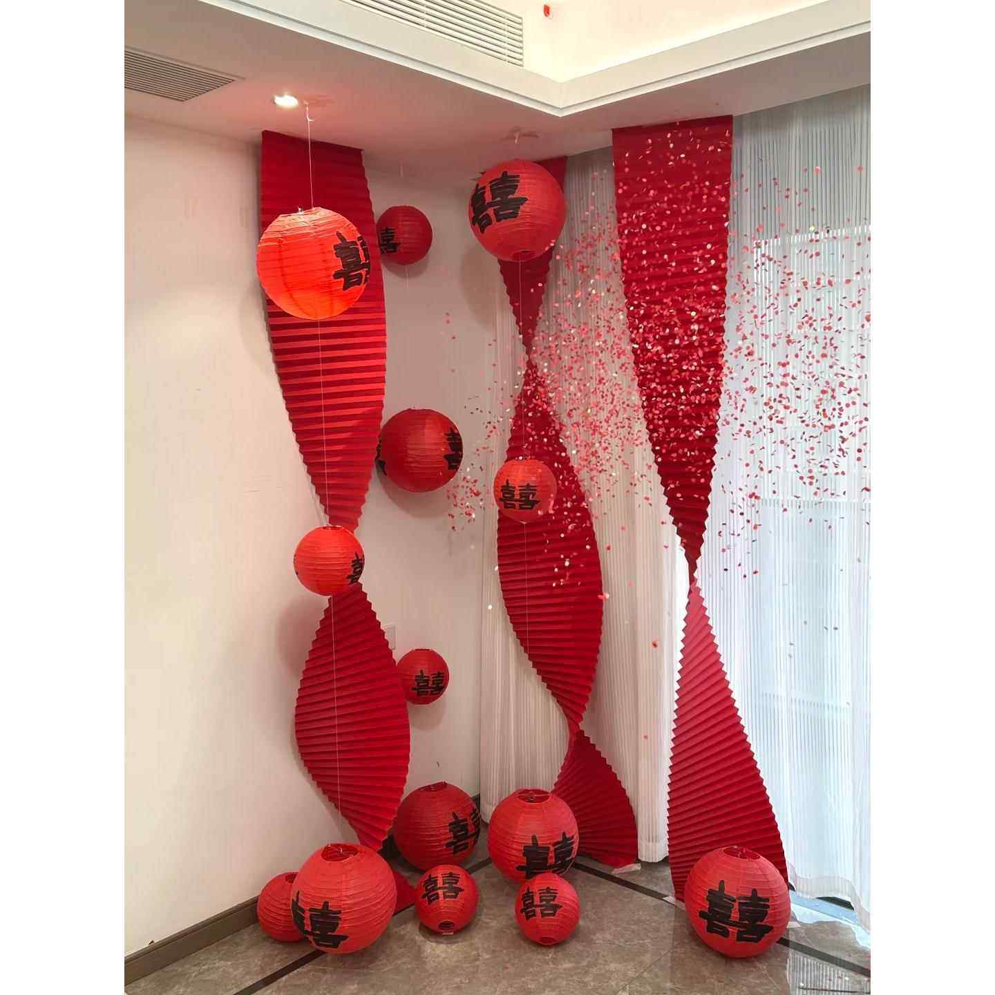 婚房装修婚礼字纸灯笼2025新男女卧室客厅婚礼楼梯布置套装,节庆用品/礼品,婚房装扮用品,淘宝优惠券,粉丝福利购,淘宝优惠卷