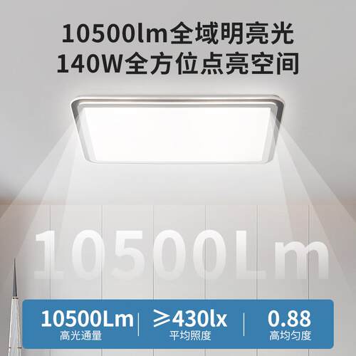 普瑞吸顶灯防蓝光主卧卧灯灯家现代简约用室灯超亮极简主全127光