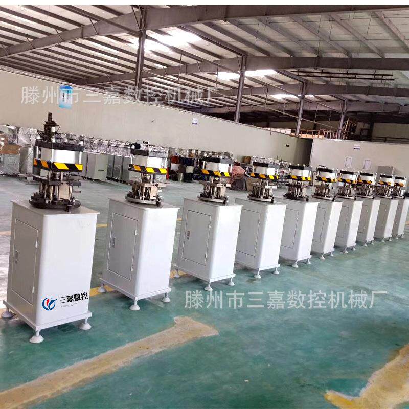 铝门窗合金气动冲床铝合金扣条压力机圆弧玻璃压线压条模具