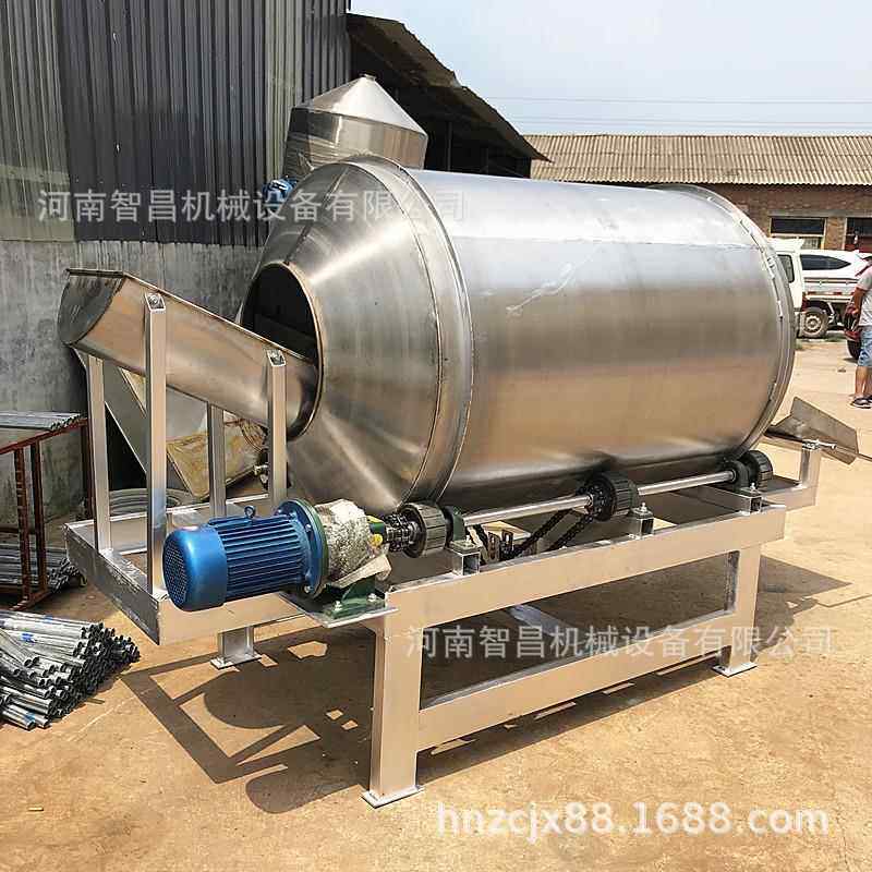 直销发酵饲料滚筒搅拌机 不锈钢湿料混合机 泔水麸皮饲料搅拌机