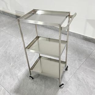 发廊专用理发店工具车不锈钢烫染推车剪发接发轮子杠车理发店工具