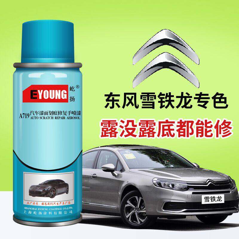 雪铁龙c4L世嘉自喷漆全新爱丽舍原厂珍珠白色铂金灰水晶银补漆笔