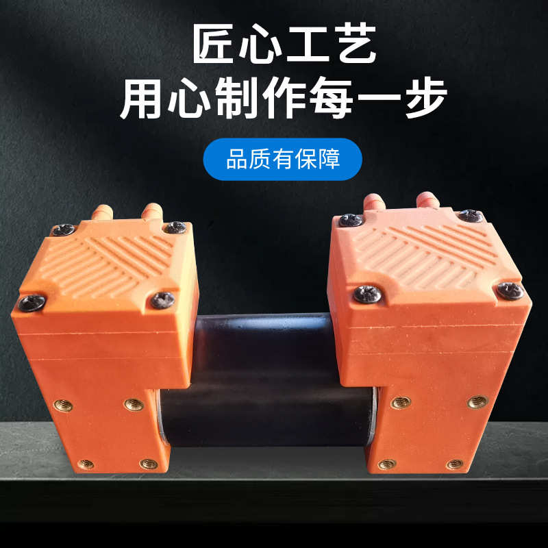 微型气泵直流12V24V交流110V220V包装医院设备双头泵隔膜真空泵