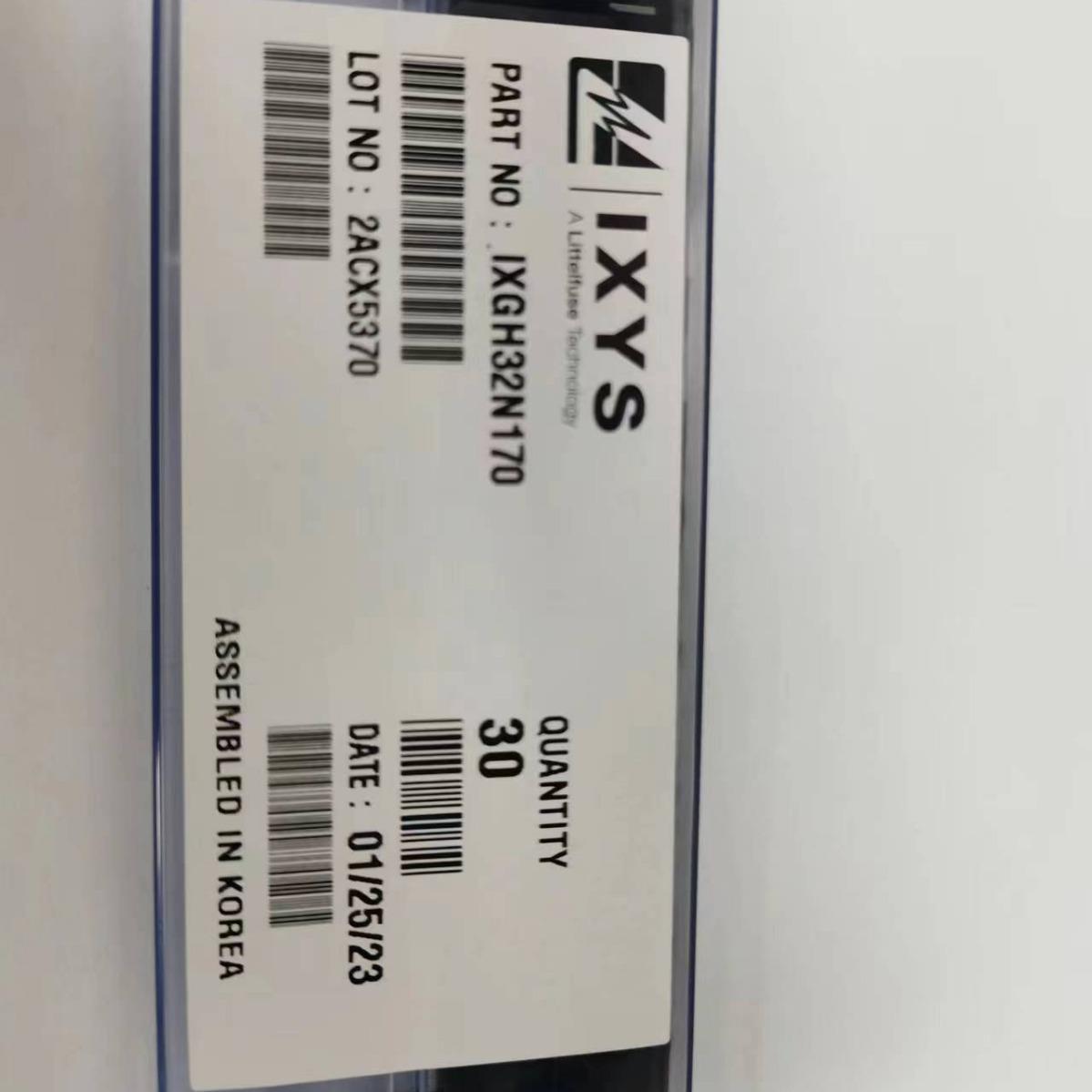 IXGH32N170 原装现货 LITTELFUSE 力特/IXYS 艾赛斯 封装: TO-247