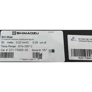 SHWAX 30m5 916 75895 30议 221 岛津气相色谱柱2721 0.32m