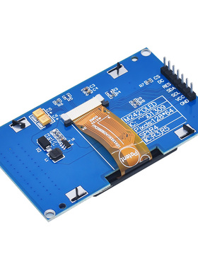 2.42寸OLED显示屏模块128*64分辨率SSD1309驱动SPI接口oled单色51