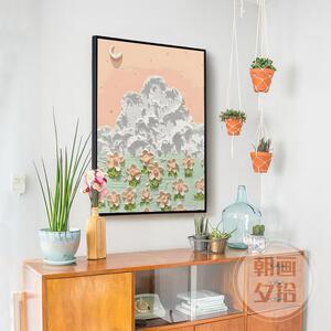 A6Lins系艺术客厅装饰画温馨卧室女孩书房摆画成品唯美挂画平
