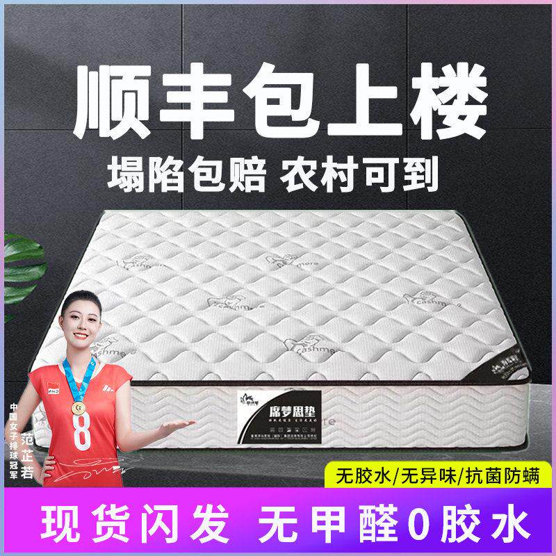 席梦思床垫软硬两用20cm经济型家用乳胶海椰棕马弹簧床垫租房专用