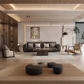 边2025黑胡桃组合大小新全茶几木沙发中式 户型客厅 家用几实木新款