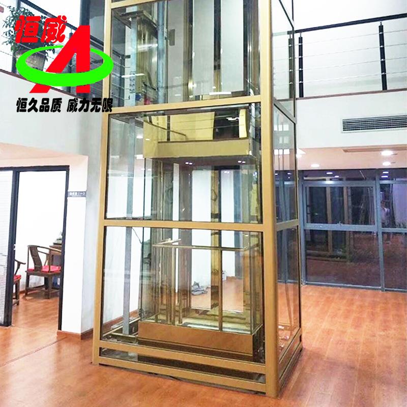 支持定制家用电梯别墅观光电梯复式阁楼三层液压小区家用电梯