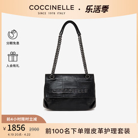 coccinelle可奇奈尔，irissatchel油蜡皮小香风，链条包单肩手提包