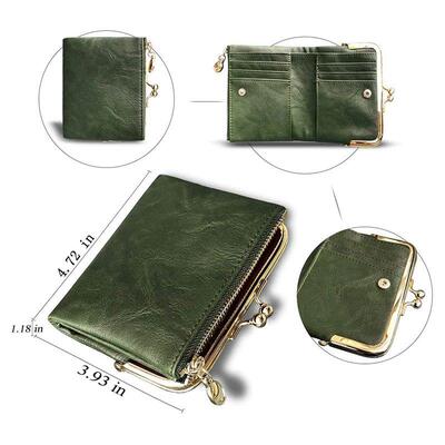 Women's Wallet Short Bifold Retro Multifunction Coin Purse
