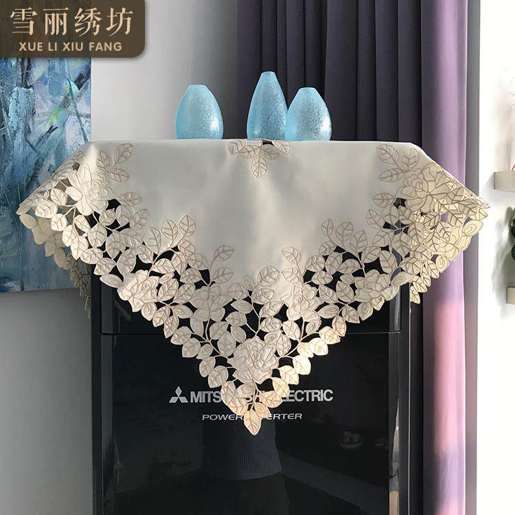 桌布电脑微波炉空调床头柜防尘盖巾田园布艺欧式中式刺绣华丽多色