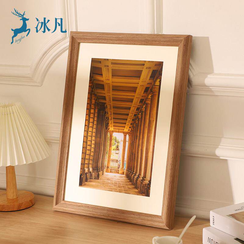 实木2相框挂墙画框装16T2629A画裱寸大0拼图框8k开外框架24海报定