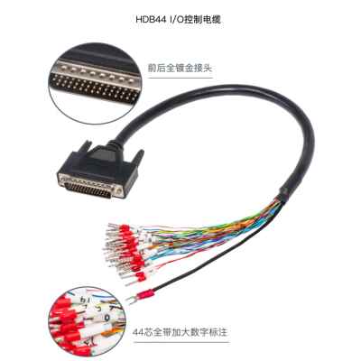 汇川I/O脉冲控制线Delta B2B3合川乐Cn1新街Hdb44引脚公接线