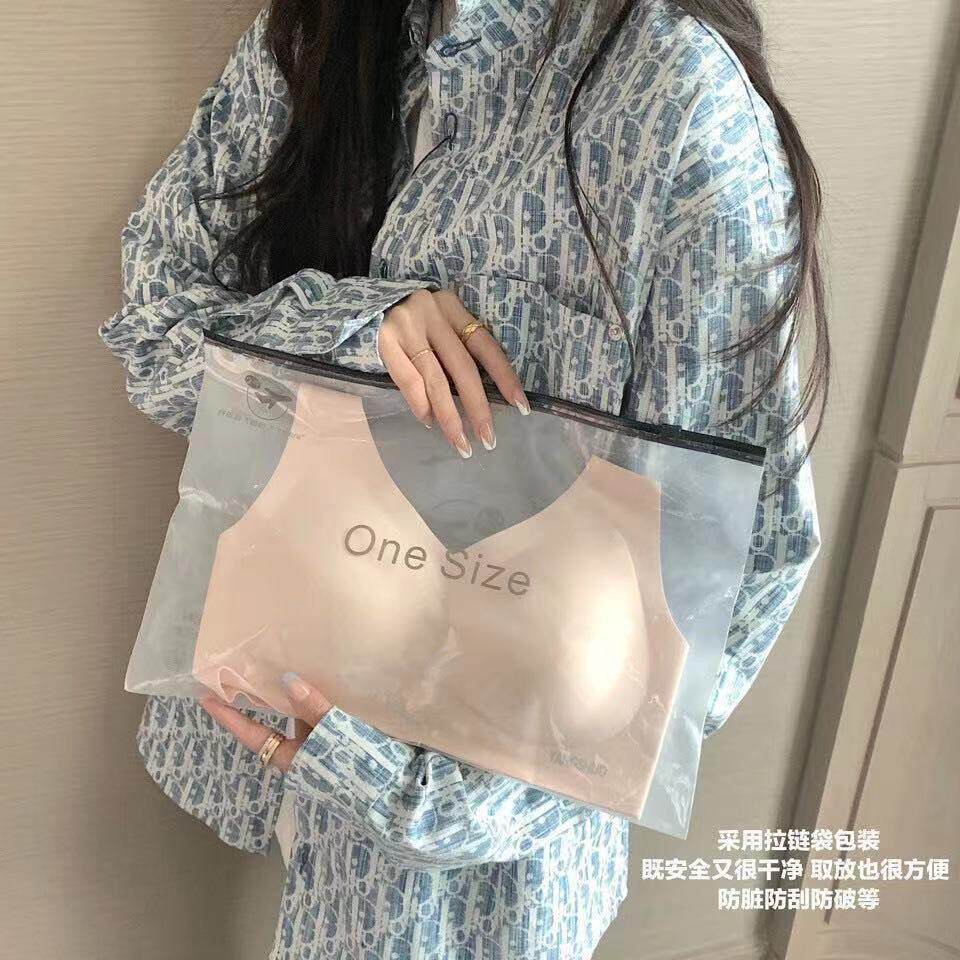 one size无尺码3.0内衣舒适无痕运动胸罩少女乳胶无痕睡眠文胸纯
