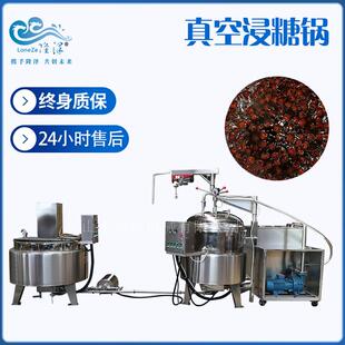 人参深加工制造流水线大型人参真空浸糖锅真空低温渗糖锅