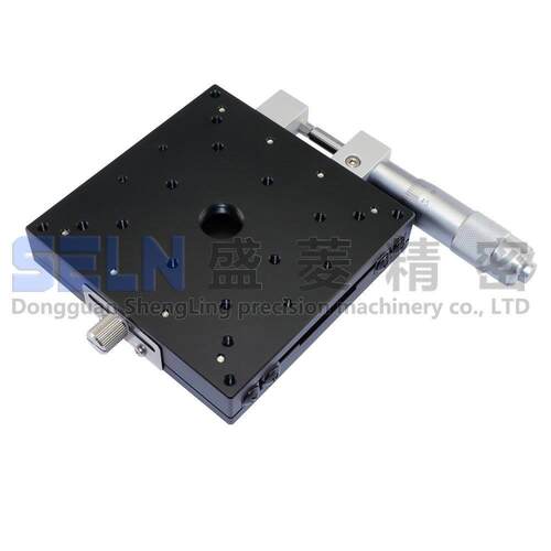 供应X轴LX100-R/精密型交叉导轨微调架可调平台手动位移滑台