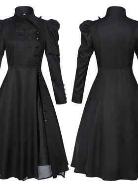 Bad Witch Evba Dress Black Performance Dress Long Sleeve