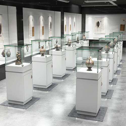 模型展示柜透明玻璃柜台珠宝玉器展览展示博物馆客厅陈列柜古董柜