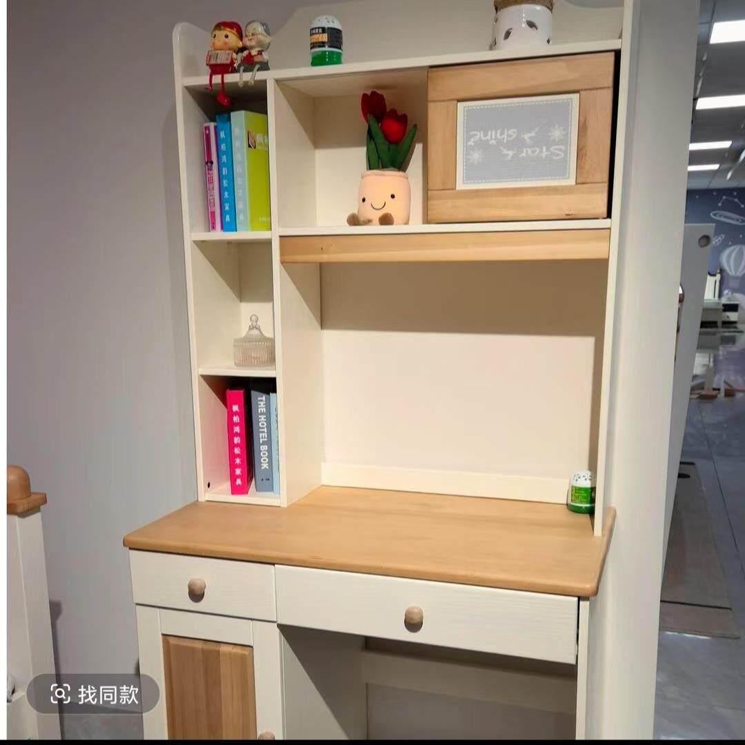 实木写字桌儿童书桌电脑桌家用小户型初中大写字台北欧简约书桌椅