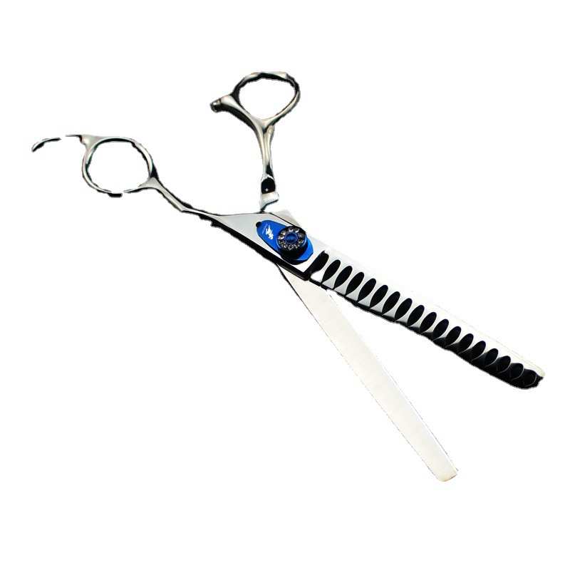 7.0寸 专业级宠物师 4把装宠物美容剪直剪弯剪 密齿牙鱼骨齿