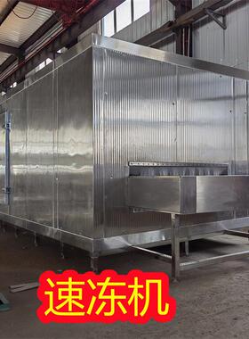 旺源 隧道式速冻机 牛蛙隧道冻机 大虾速冻挂冰设备 厂家定制