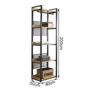 高档北欧铁艺实木挂衣架柜衣橱属l物oft置架落地卧室开放式 金衣衣