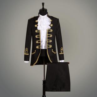 高档2018款欧洲影宫廷表演新服大帅男装出礼服男士装楼主题演服