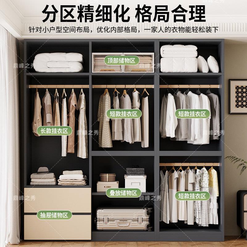 加省厚16MM用衣柜家卧室简衣柜出租房用96222儿童衣柜小户型易空