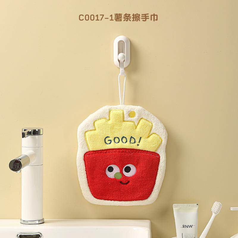 可爱擦手巾挂式卡通卫生间吸水不掉毛毛巾厨房檫手巾搽手抹布手帕,家庭/个人清洁工具,厨房擦手巾,淘宝优惠券,粉丝福利购,淘宝优惠卷