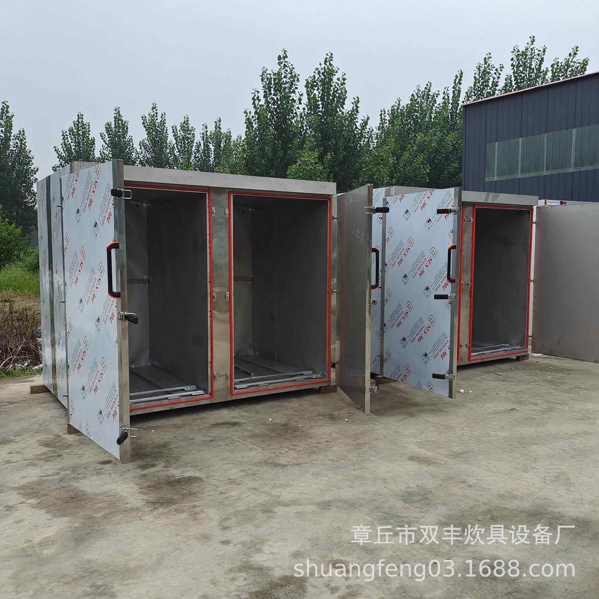 山东不锈钢双门72盘蒸柜蒸汽蒸柜电蒸箱馒头推车蒸房