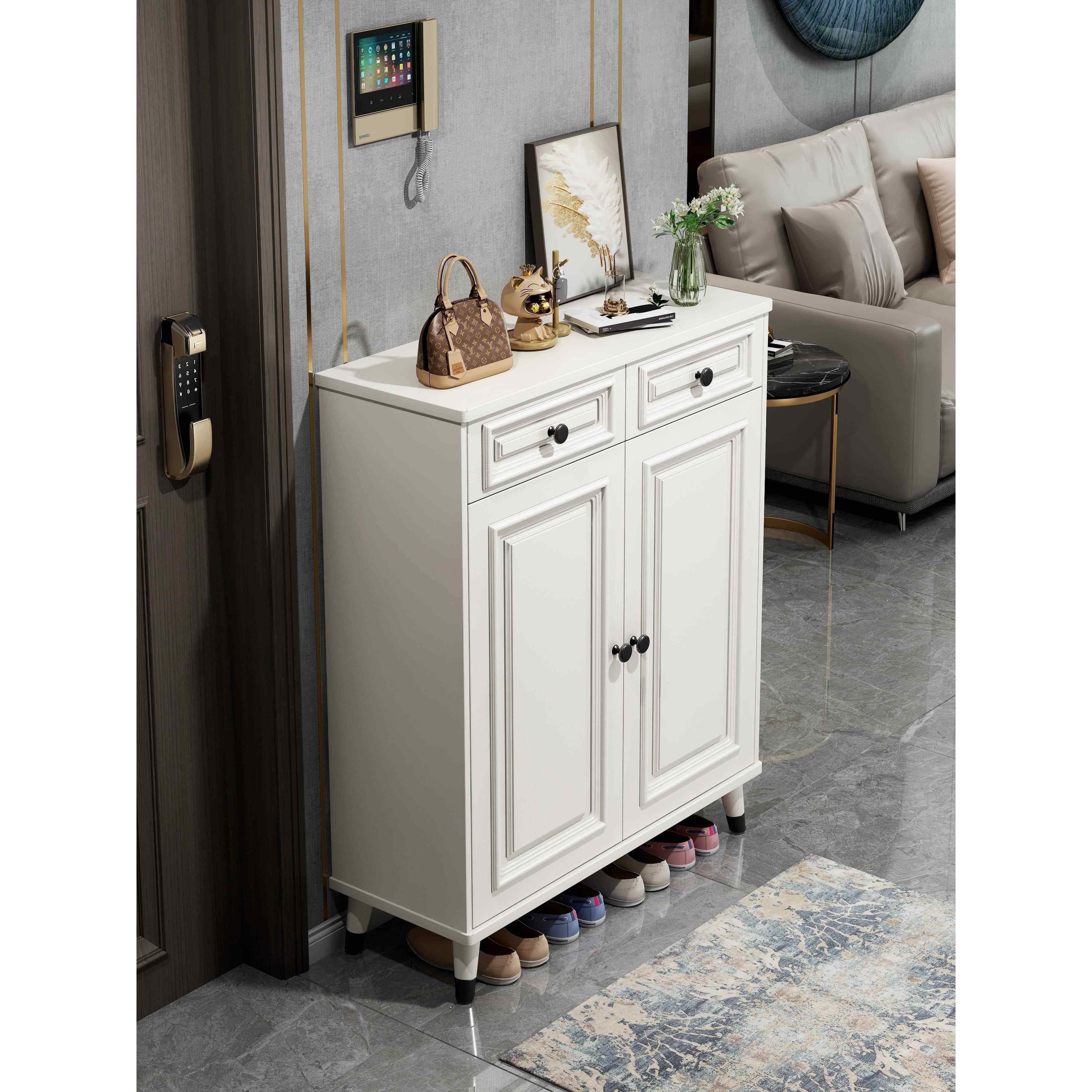 堡讯美式鞋柜家用门口室内入户收纳玄关柜一体实木腿边柜盖布拉车,生活电器,其他生活家电配件,淘宝优惠券,粉丝福利购,淘宝优惠卷