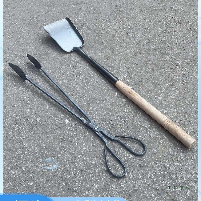 升级全铁加厚耐用碳火夹铲煤块蜂窝煤夹烧火柴火钳子