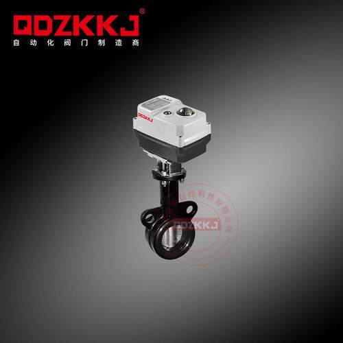 QDZK-D971X-16C电动蝶阀对夹式软密封四氟球墨不锈钢铸铁调节开关