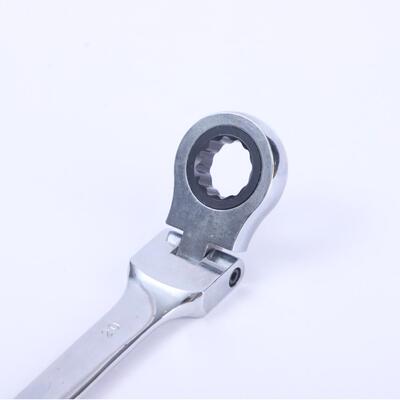 开摇IKL头棘轮6扳手1件扳套船舶汽保维修口两用手棘轮扳手6-22mm