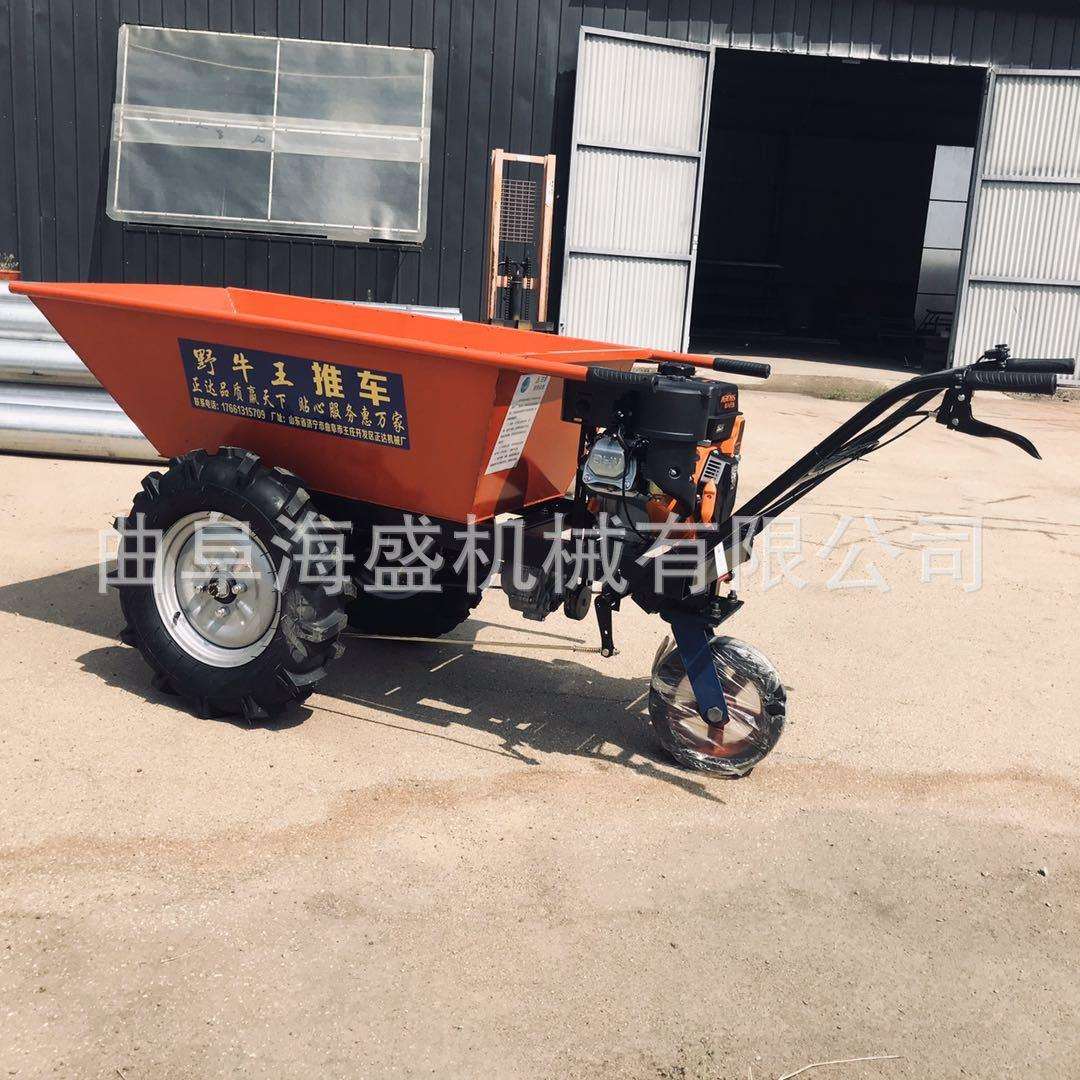 柴油运输搬运车 家用汽油助力手推车 乡村修便道运输灰斗工具车