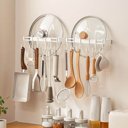 Nacuan Kitchen Wall-Mounted Storage Rack, Multi-functional N