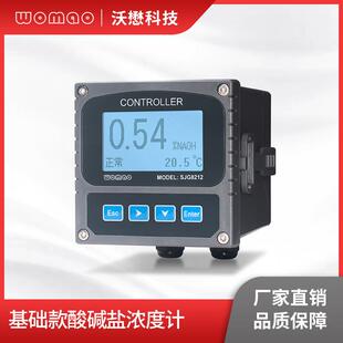 在线酸碱盐浓度计工业电导率检测聚砜外壳流通式高精度监测