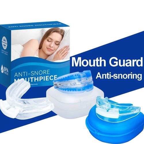 Stop Snoring Bruxism Silicone Mouth Guard Improve Sleeping T