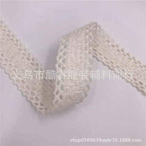 【三顶织带】现货供应新款2.5cm雪尼尔镂空织带 热销款双边镂空带