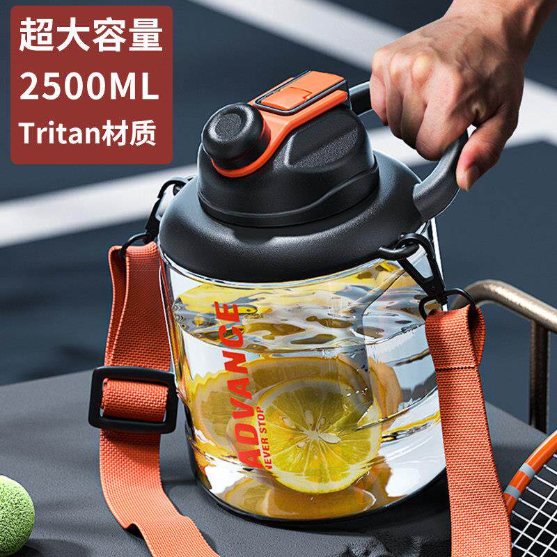 超大容量水杯男生耐高温运动水壶茶瓶可携式吨吨桶夏天大肚太空杯
