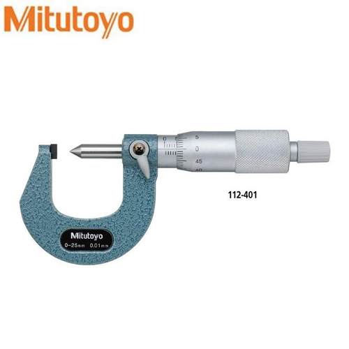 Mitutoyo三丰112-401刻度压接高度千分尺0-25*0.01mm 三丰CHM-25