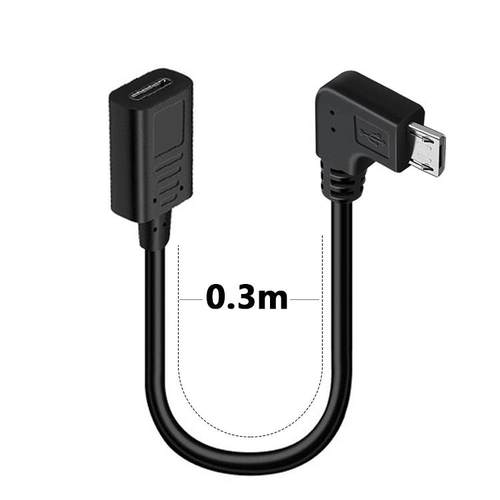 Type-C母口转安卓公通用MicroUSB转接头快充充电器数据线弯头接口