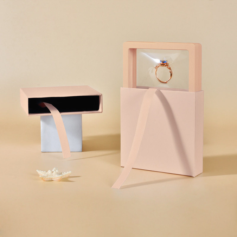 pe薄膜悬浮盒文玩手串首饰盒戒指耳环首饰架手饰品项链展示收纳盒,包装,首饰包装,淘宝优惠券,粉丝福利购,淘宝优惠卷