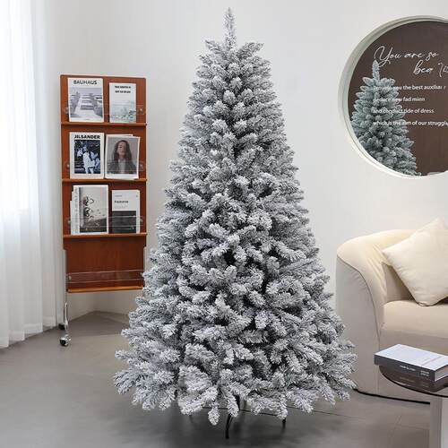 圣诞节装饰品大型圣诞树christmas tree聖誕樹加密白色植绒新款